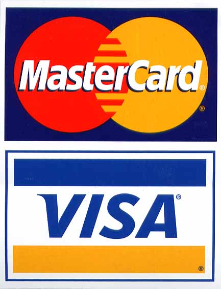 Image showing the Mastercard and Visa logo showing that we accept card payments when paying for projects.